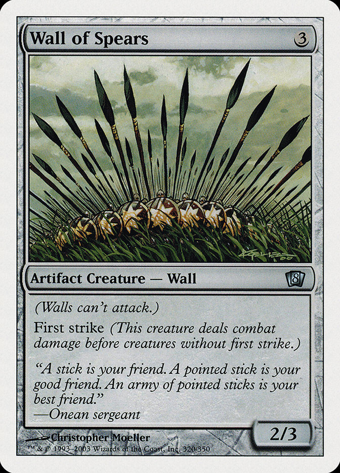 MTG: 8th Edition 320: Wall of Spears 