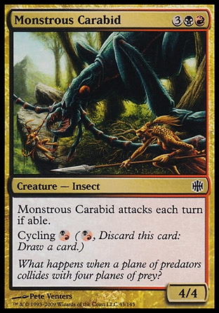 MTG: Alara Reborn 043: Monstrous Carabid - Foil 