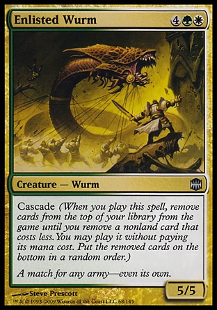 MTG: Alara Reborn 068: Enlisted Wurm 