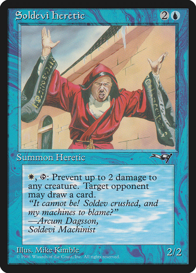 MTG: Alliances 033b: Soldevi Heretic (Red Robe) 
