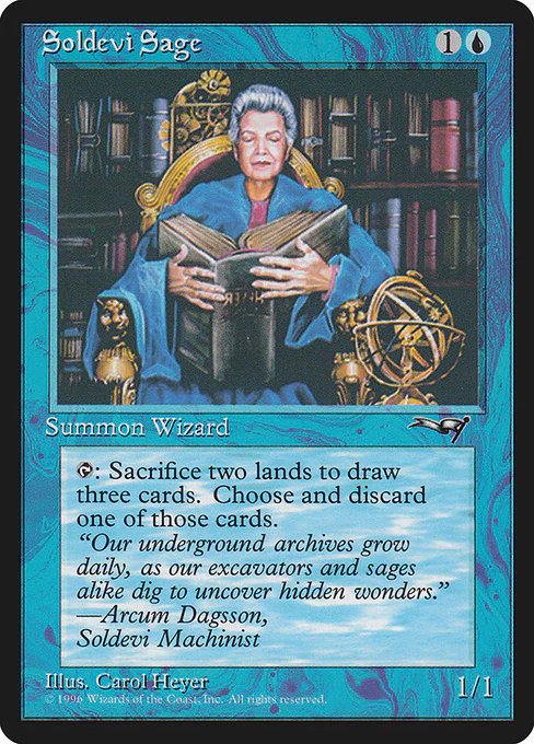 MTG: Alliances 034a: Soldevi Sage (Blue Robe) 