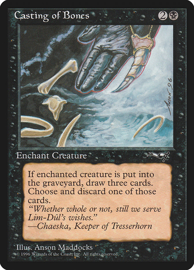 MTG: Alliances 044a: Casting of Bones (Hand and Bone) 