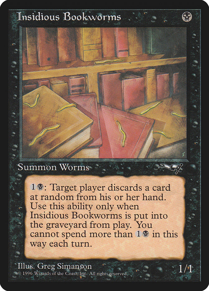 MTG: Alliances 051a: Insidious Bookworms (Many) 