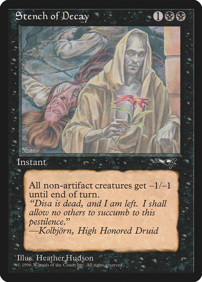 MTG: Alliances 061a: Stench of Decay (Flower) 