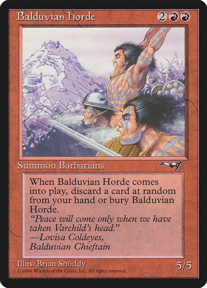 MTG: Alliances 065: Balduvian Horde 
