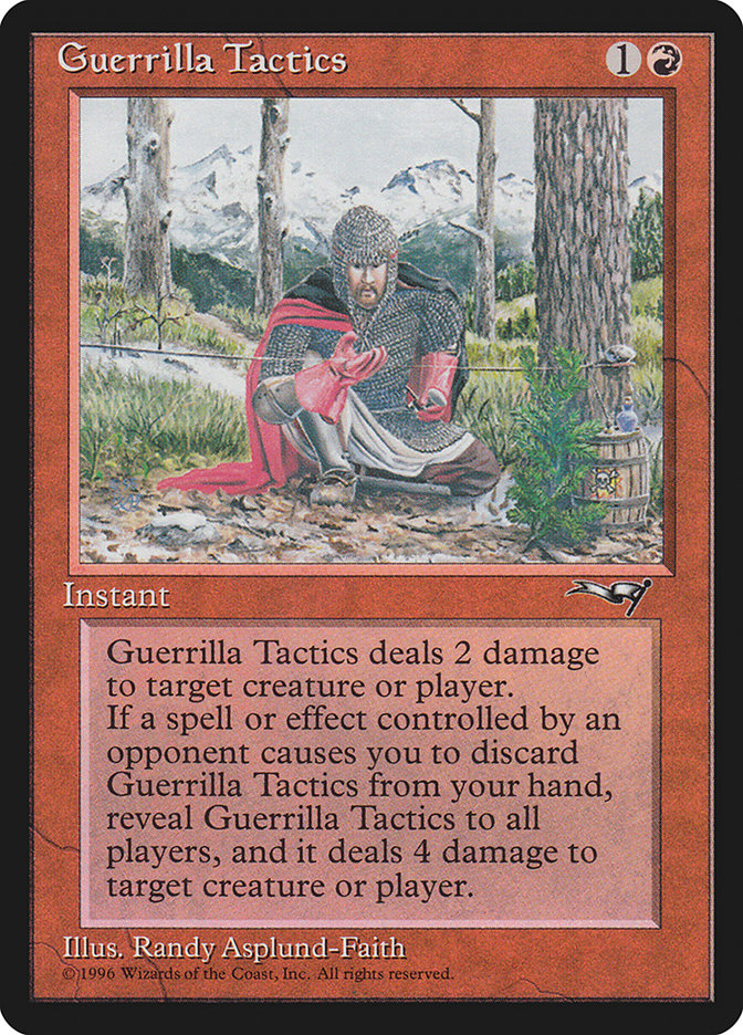 MTG: Alliances 074a: Guerilla Tactics (Tripwire) 