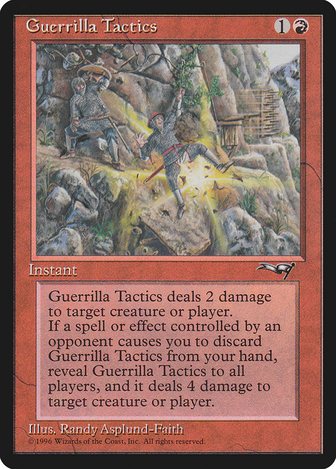 MTG: Alliances 074b: Guerilla Tactics (Cliff) 