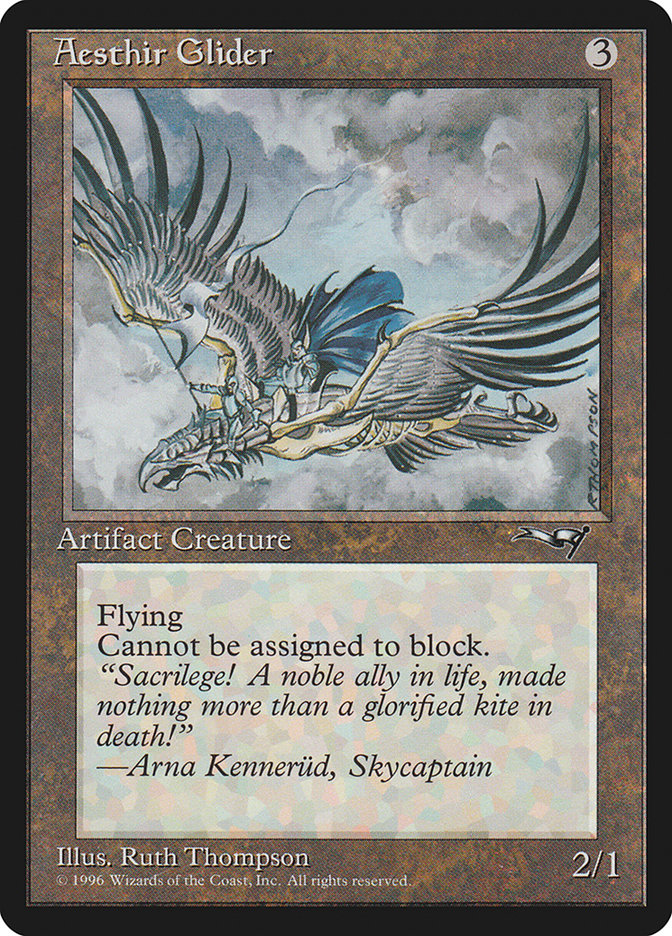 MTG: Alliances 116a: Aesthir Glider (Facing Left) 