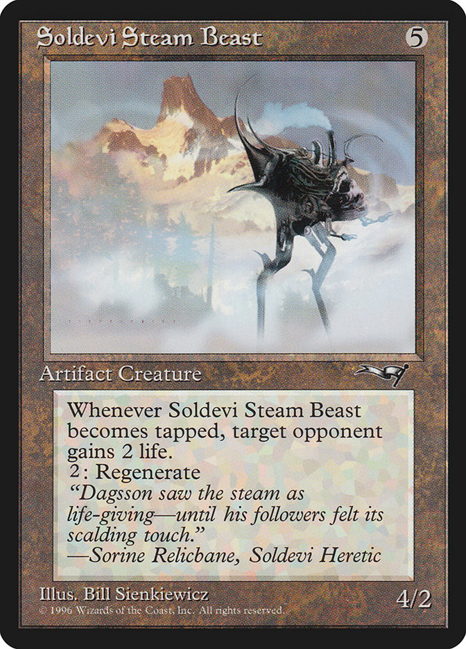 MTG: Alliances 133a: Soldevi Steam Beast (Facing Right) 