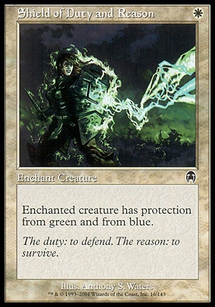 MTG: Apocalypse 016: Shield of Duty and Reason 