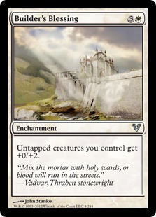 MTG: Avacyn Restored 008: Builders Blessing 