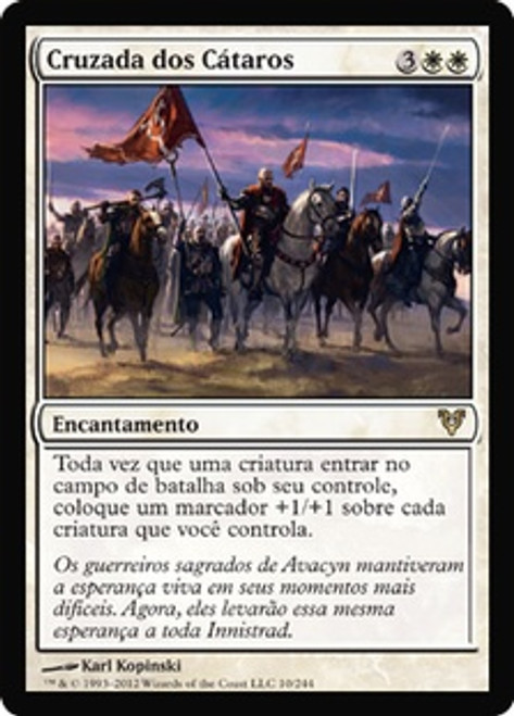 MTG: Avacyn Restored 010: Cathars Crusade (Portuguese) 