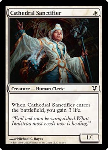 MTG: Avacyn Restored 011: Cathedral Sanctifier 