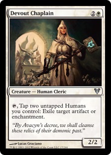 MTG: Avacyn Restored 017: Devout Chaplain 