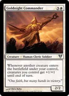 MTG: Avacyn Restored 022: Goldnight Commander 