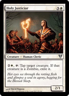 MTG: Avacyn Restored 025: Holy Justiciar 
