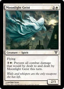 MTG: Avacyn Restored 029: Moonlight Geist 