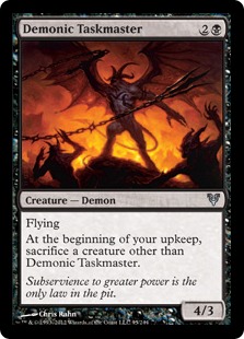 Magic: Avacyn Restored 095: Demonic Taskmaster (FOIL) 