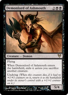 MTG: Avacyn Restored 096: Demonlord of Ashmouth 