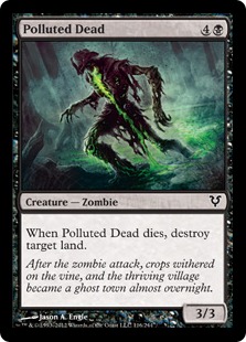 MTG: Avacyn Restored 116: Polluted Dead 