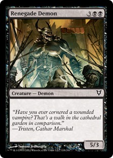 MTG: Avacyn Restored 118: Renegade Demon 