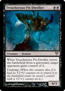 MTG: Avacyn Restored 121: Treacherous Pit-Dweller 