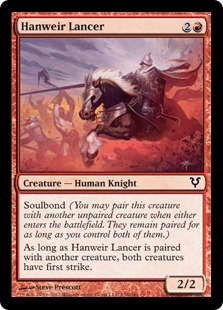 MTG: Avacyn Restored 138: Hanweir Lancer 
