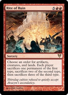 MTG: Avacyn Restored 153: Rite of Ruin 