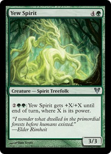 MTG: Avacyn Restored 207: Yew Spirit 