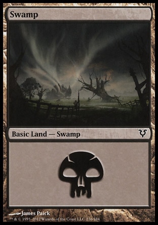 Magic: Avacyn Restored 236: Swamp - Foil 