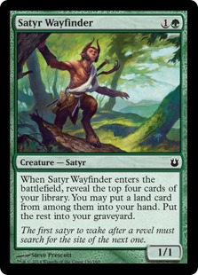 MTG: Born of the Gods 136: Satyr Wayfinder - Foil 