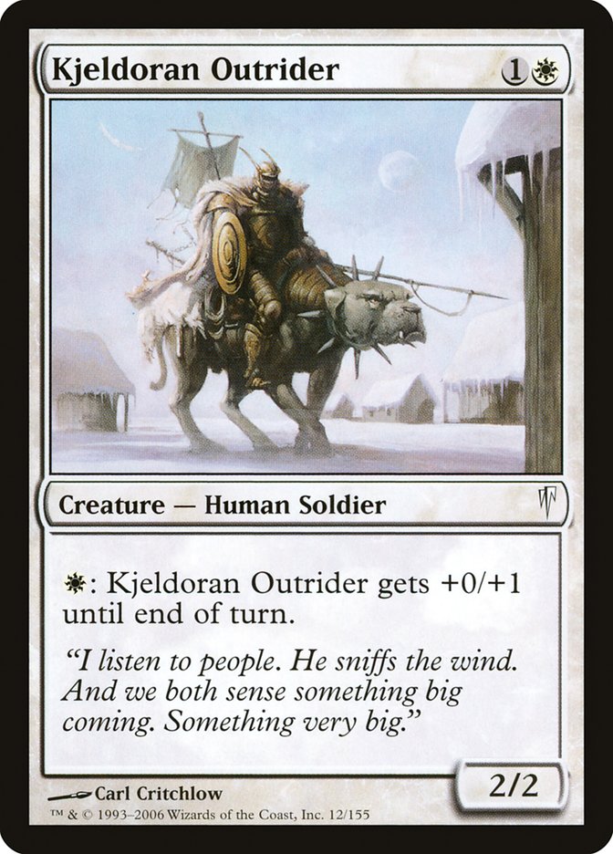 MTG: Coldsnap 012: Kjeldoran Outrider 