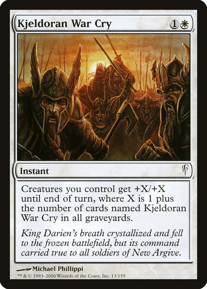 MTG: Coldsnap 013: Kjeldoran War Cry 