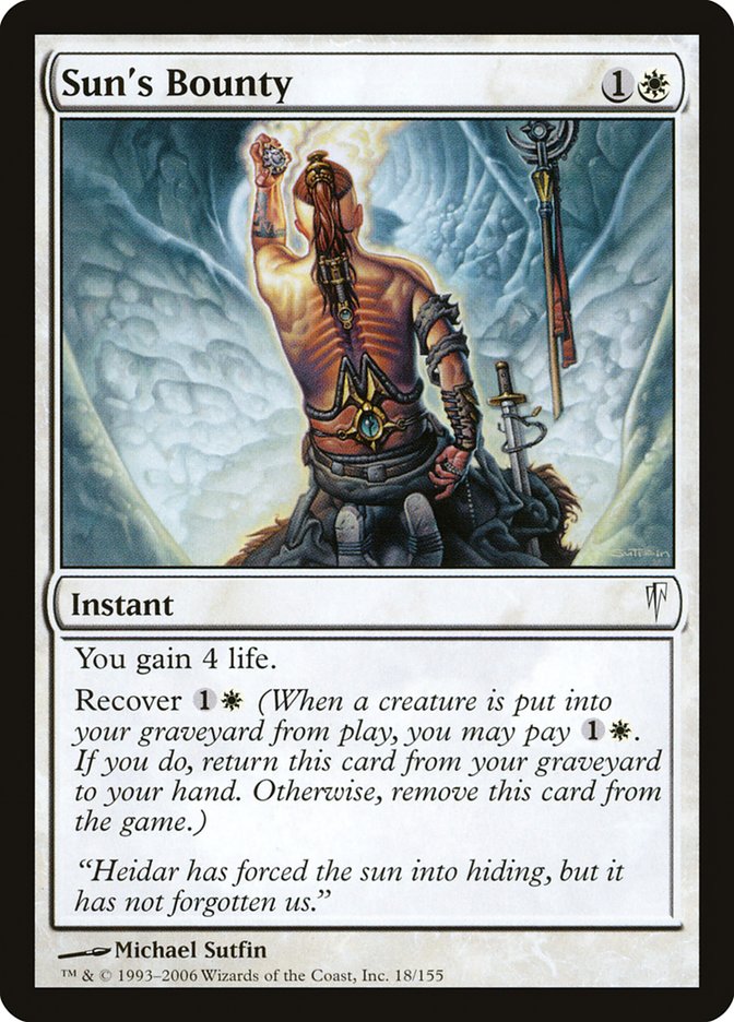 MTG: Coldsnap 018: Suns Bounty 