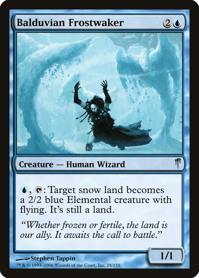 MTG: Coldsnap 028: Balduvian Frostwaker 
