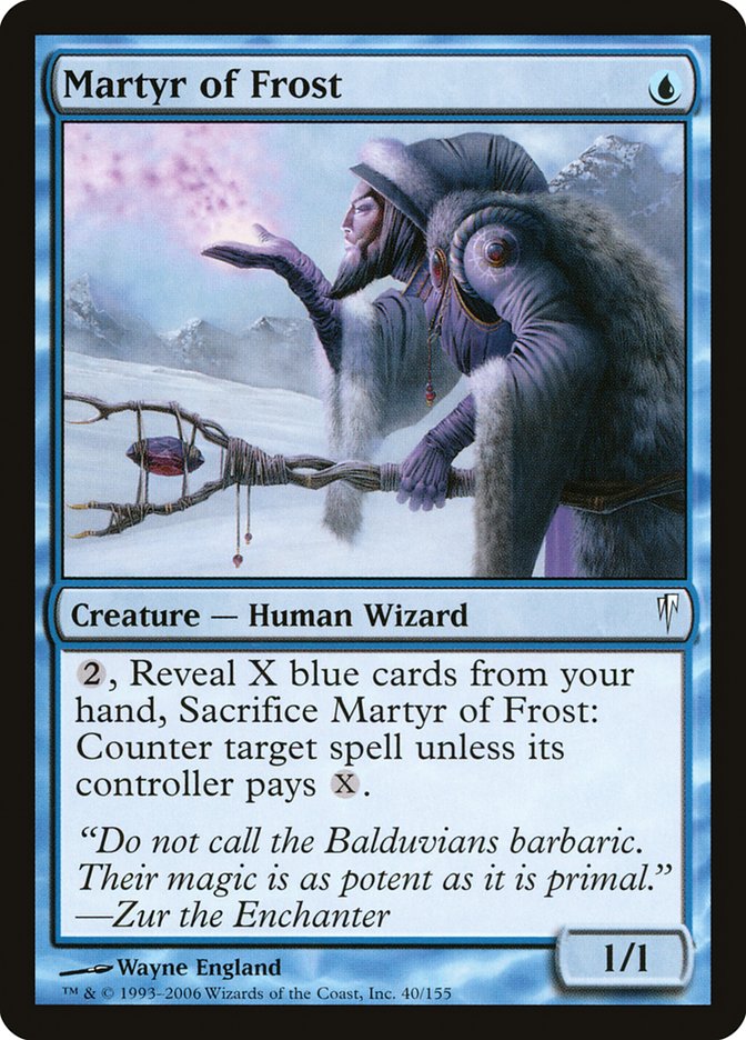 MTG: Coldsnap 040: Martyr of Frost 