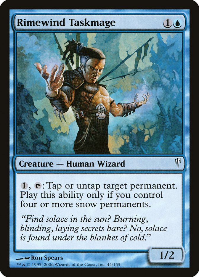 MTG: Coldsnap 044: Rimewind Taskmage 