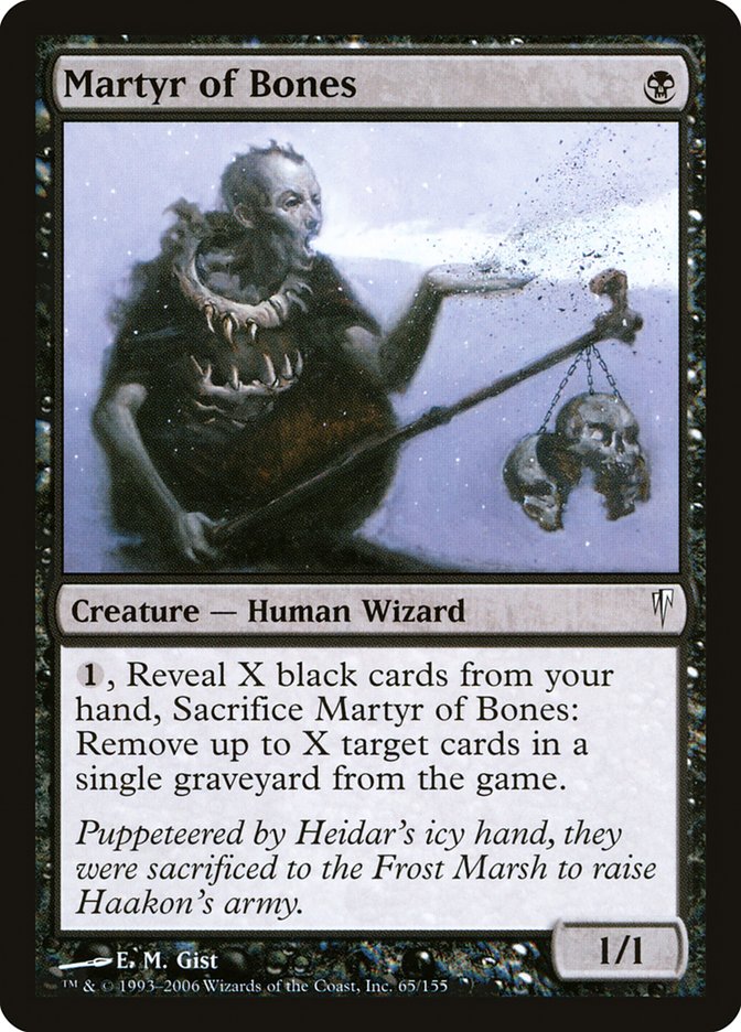 MTG: Coldsnap 065: Martyr of Bones 