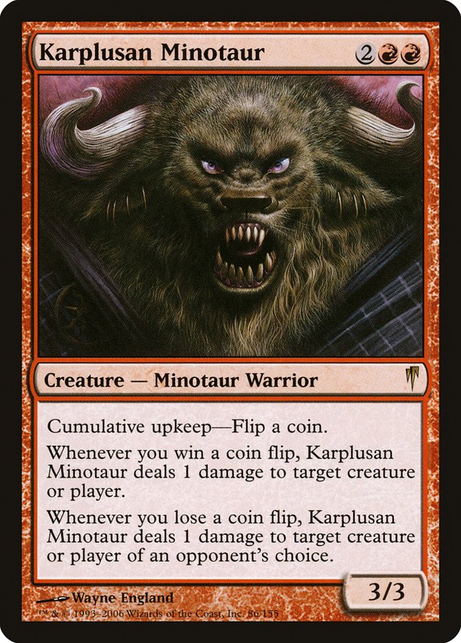 MTG: Coldsnap 086: Karplusan Minotaur 