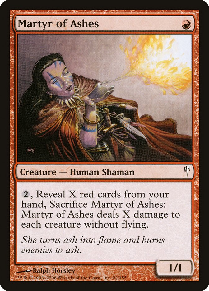 MTG: Coldsnap 092: Martyr of Ashes 
