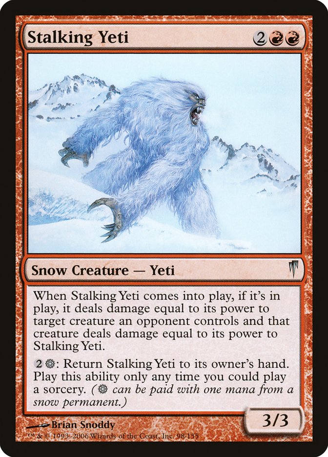 MTG: Coldsnap 098: Stalking Yeti 