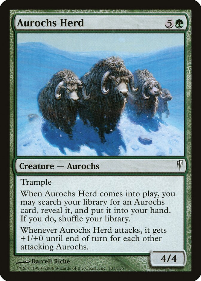 MTG: Coldsnap 103: Aurochs Herd 