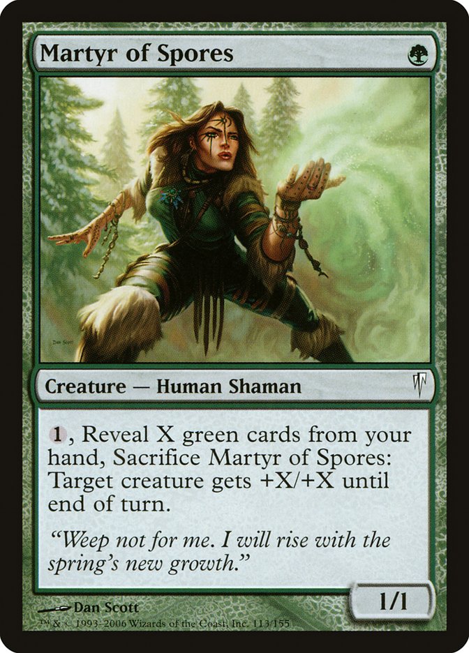 MTG: Coldsnap 113: Martyr of Spores 
