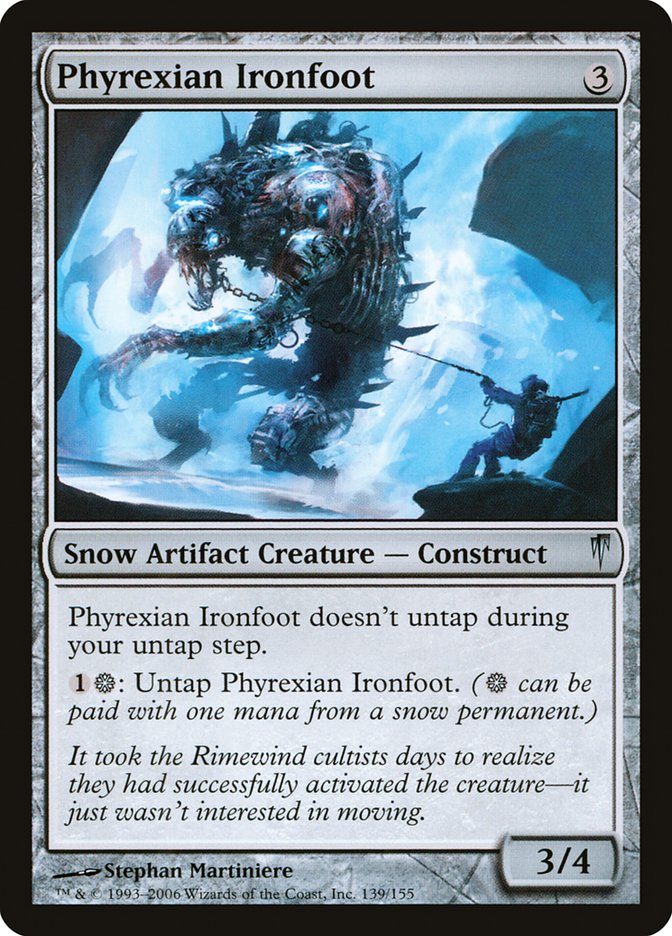 MTG: Coldsnap 139: Phyrexian Ironfoot 