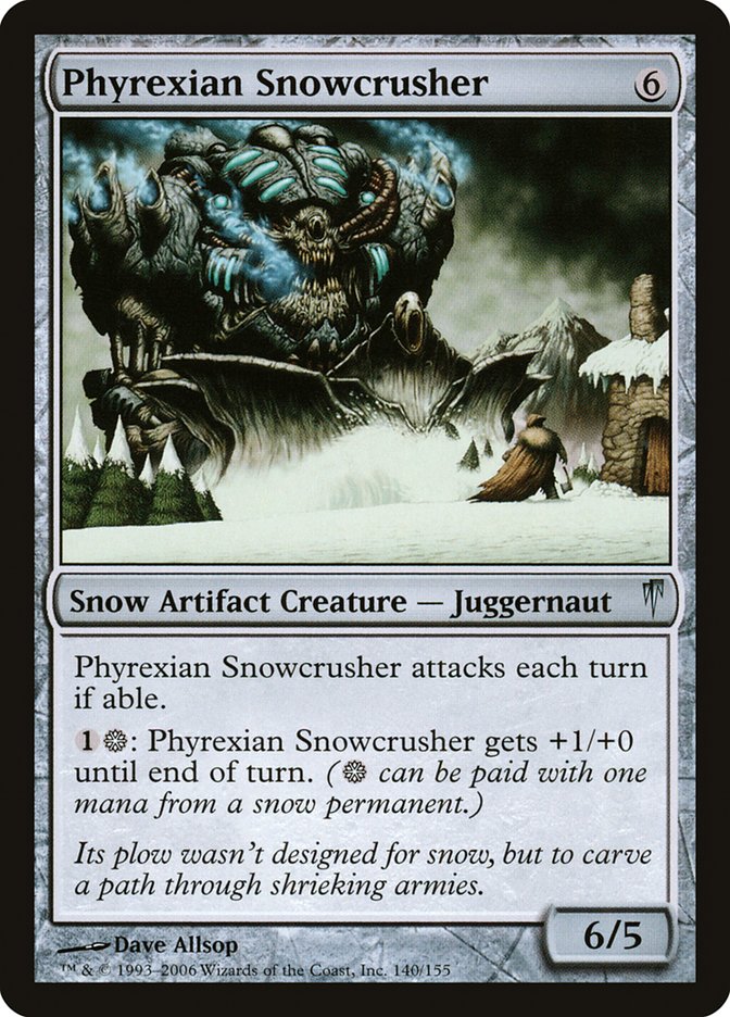 MTG: Coldsnap 140: Phyrexian Snowcrusher 