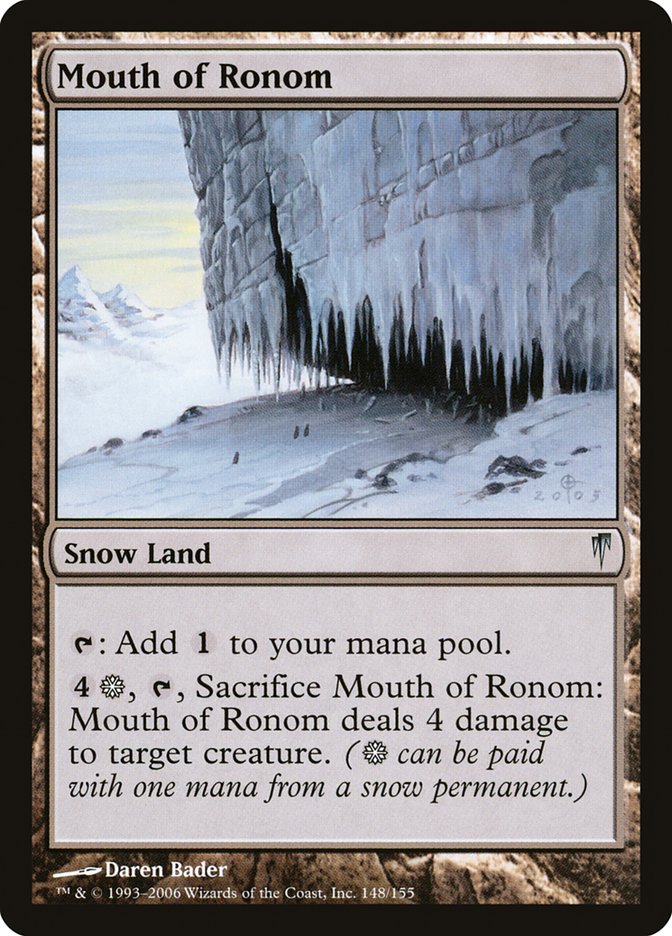 Magic: Coldsnap 148: Mouth of Ronom 