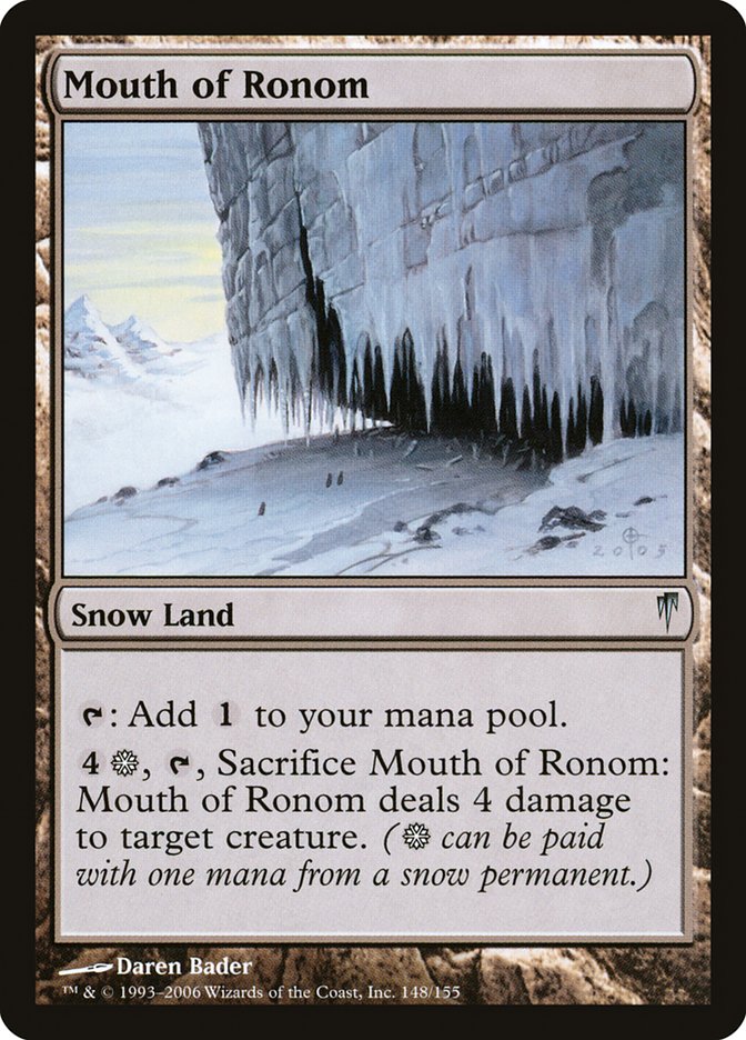 MTG: Coldsnap 148: Mouth of Ronom 