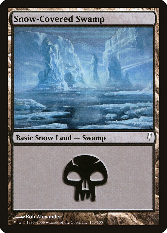 Magic: Coldsnap 153: Snow-Covered Swamp 