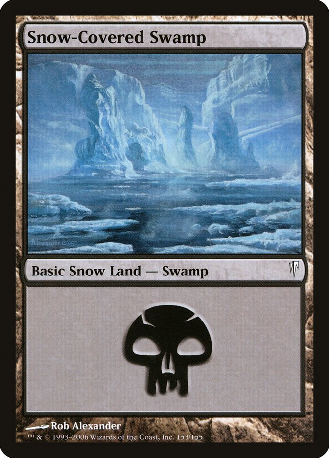 MTG: Coldsnap 153: Snow Covered Swamp 