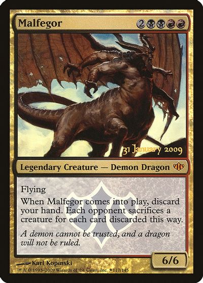 MTG: Conflux 117: Malfegor (Pre-Release FOIL) 